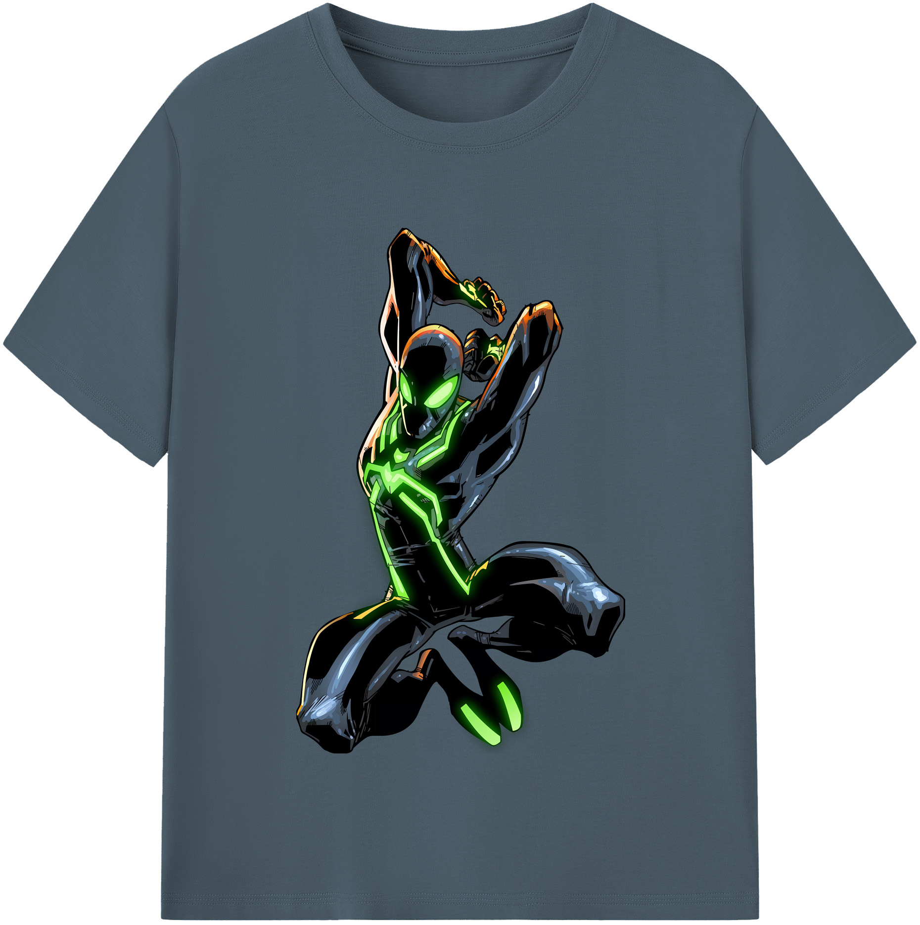 （画像用） Spider Man スパイダーマン 綿100％半袖Tシャツ（フロントプリント）